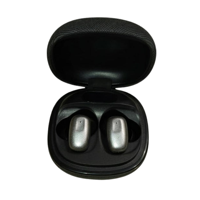 Soniqx True Wireless Bluetooth Earbuds with Deep Bass, Touch Control, Type-C Charging Case & Comfortable Fit – Silver & Black