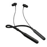 Soniqx Bluetooth Wireless Neckband Earphones with HD Calling, Vibration Alert, Dual Pairing & Magnetic Earbuds – Black
