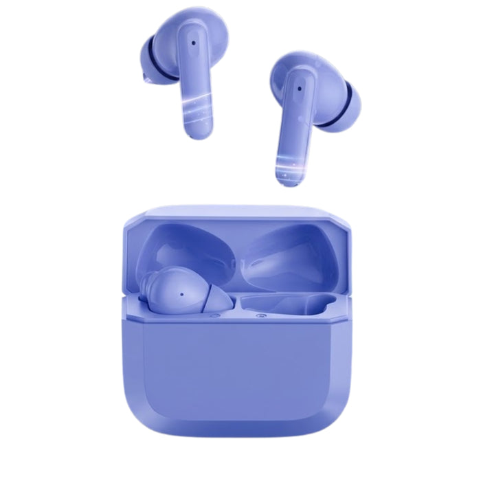 Soniqx Wireless Bluetooth Earbuds with ENC Mic, Touch Control & Charging Case – Purple