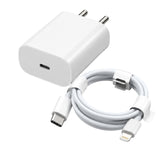 Soniqx 20W USB-C PD Fast Charger with 1M USB-C to Lightning Cable | Wall Adapter for iPhone 14, 13, 12 & 11 Series