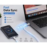 Soniqx USB-C to Lightning Fast Charging Cable 1M for iPhone & iPad – PD Charging & Data Sync Cable, White