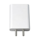 Soniqx Compact Wall Charger for Smartphones, Earbuds, Power Banks & USB Devices | Portable 2 Pin Mobile Charging Adapter | White