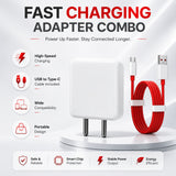 Soniqx USB Wall Charger with USB-A to Type-C Charging Cable Combo for Android Smartphones – Compact Travel Charger