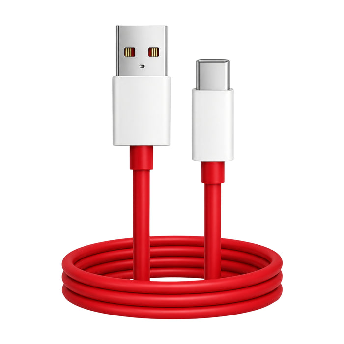 Soniqx USB-A to Type-C Fast Charging Cable 3A, 480Mbps Data Transfer, 1.2 Meter Durable Charging & Sync Cable – Red