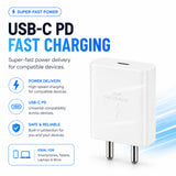 Soniqx USB-C PD Fast Charger | Single Port Wall Charger for Smartphones, Tablets & USB-C Devices