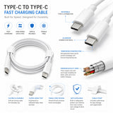 Soniqx USB-C PD PPS Super Fast Charger with 1m Type-C to Type-C Cable | Fast Charging Wall Adapter
