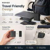 SONIQX 45W USB-C Fast Charger | PD Fast Charging Adapter for Samsung, OnePlus, Google Pixel, Nothing, Motorola & USB-C Devices