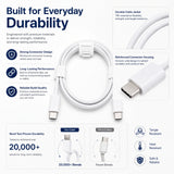 Soniqx USB-C to USB-C Fast Charging & Data Cable 1 Meter | 480Mbps Data Transfer | Durable Type-C Cable